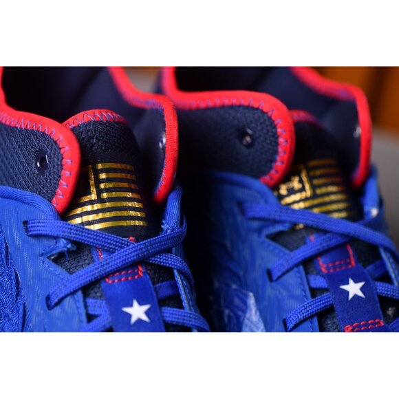 New! Size: 12.5 Men | Under Armour Spotlight 4 MC Clone USA Cleats | 3027296-400 main image 9